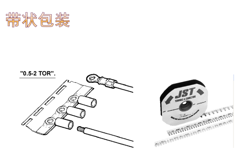 冷压端子带状包装图