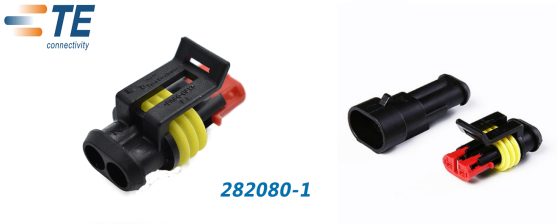 TE汽车连接器282080-1塑壳24V低压连接器